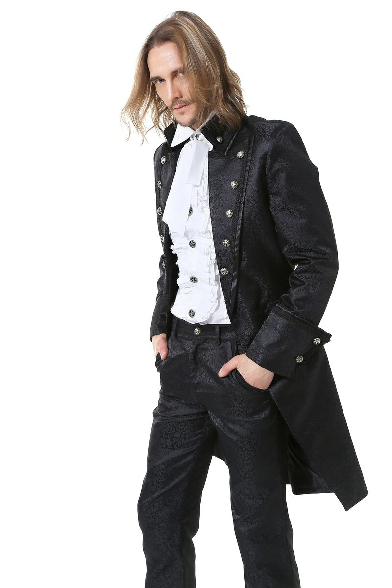 photo n°3 : veste longue noir gothique pour homme