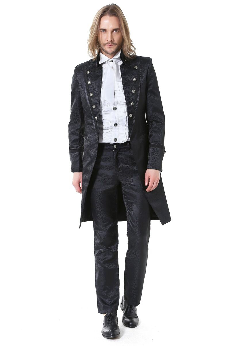 photo n°4 : veste longue noir gothique pour homme