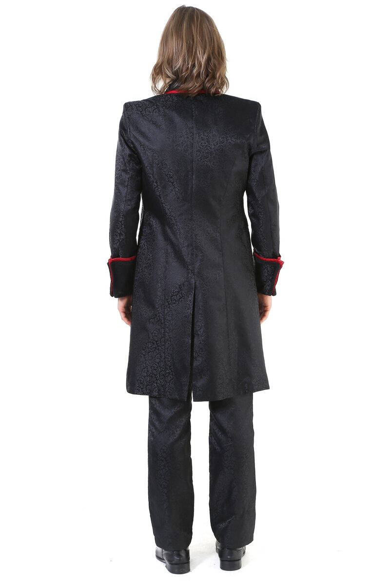 photo n°5 : veste longue rouge gothique pour homme