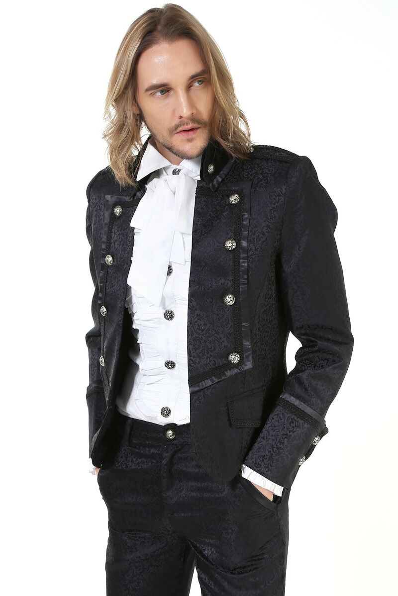 photo n°2 : Veste noir gothique aristocrate pour homme