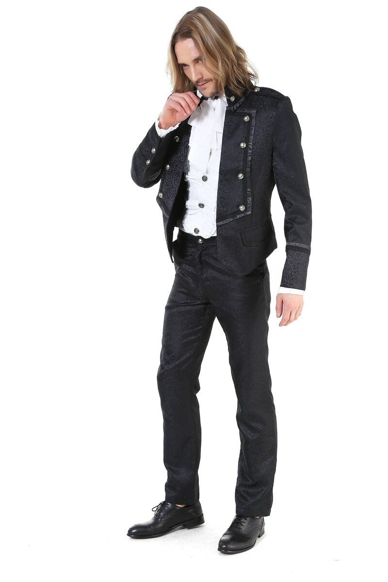 photo n°3 : Veste noir gothique aristocrate pour homme