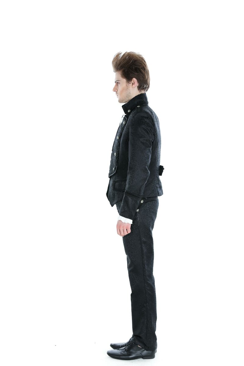 photo n°4 : Veste noir gothique aristocrate pour homme