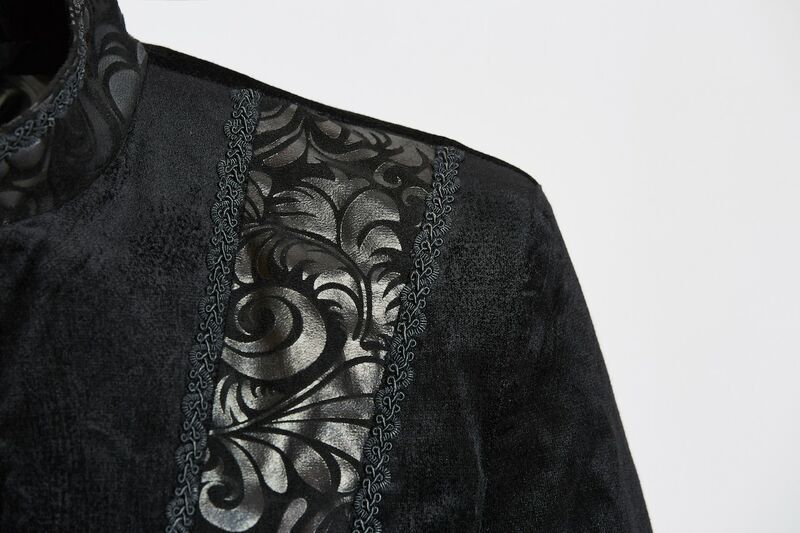 photo n°9 : Veste queue de pie en velours et simili cuir