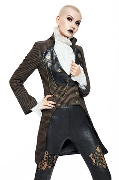 Veste queue de pie steampunk pour femme