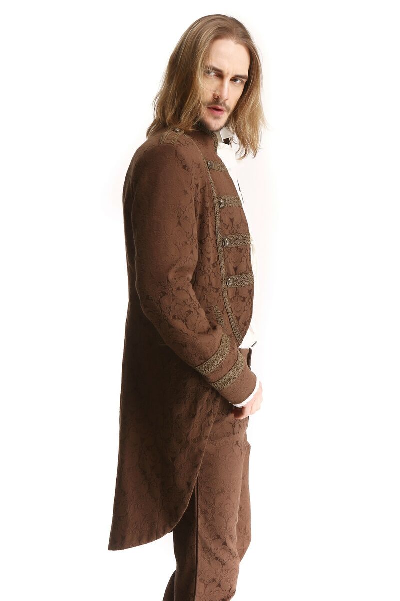 photo n°2 : Veste steampunk gothique à brocard mi-long pour homme